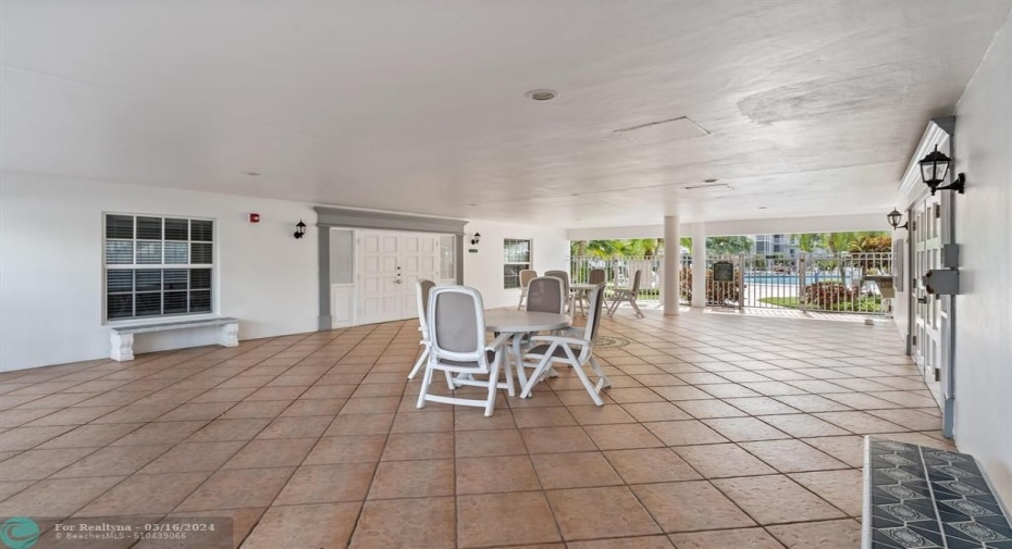 Covered Community Patio Area