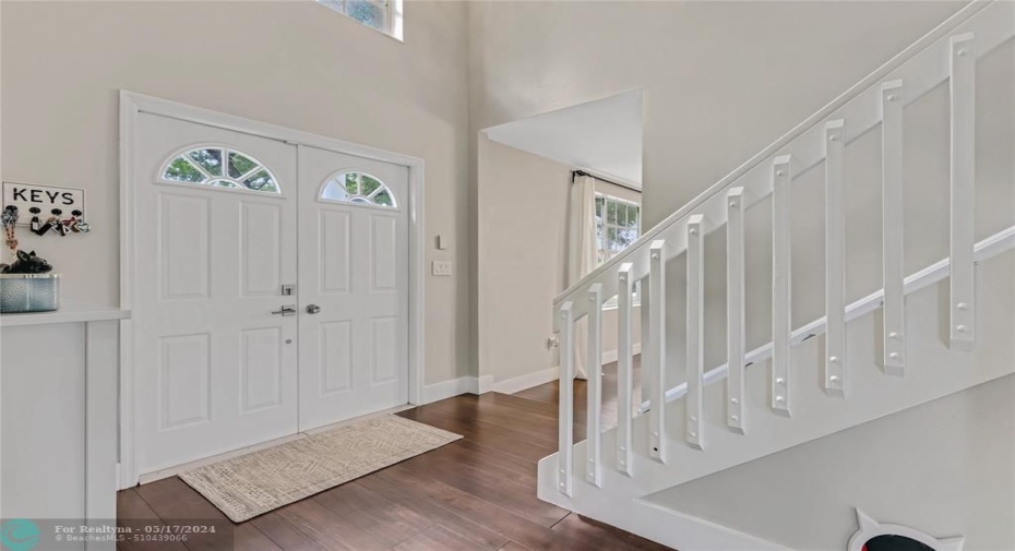 2-story high grand entrance