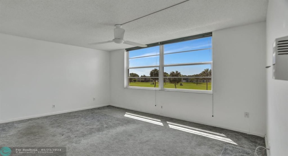 ROOM FOR KING SIZE BEDROOM SET AND AMOURE AND DESK. GOOD WALL SPACE