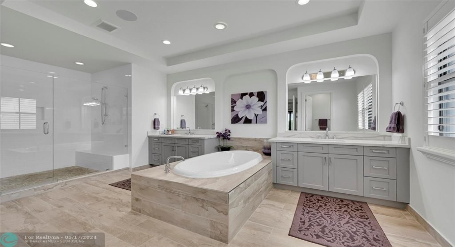 Primary Bathroom - located upstairs