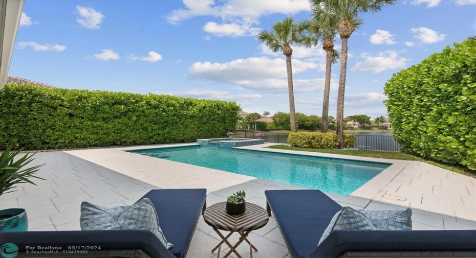 Private backyard