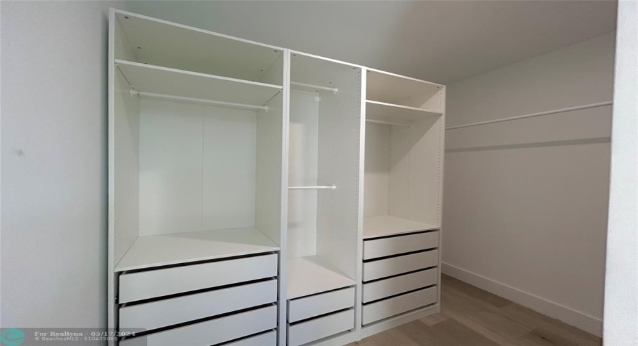 Master closet