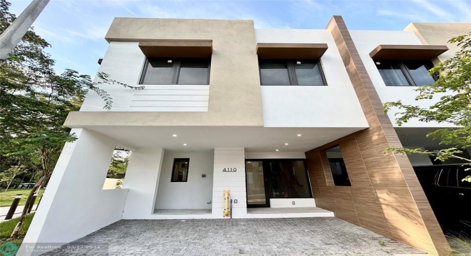 Front of townhome