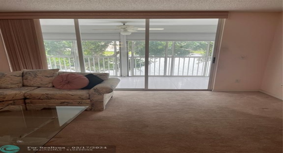 Living Room with Water view.