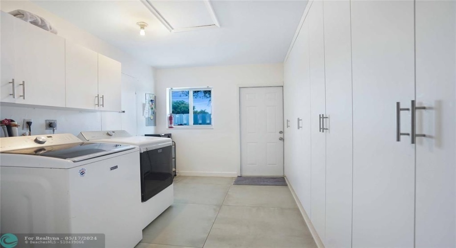 Those 4 double doors on the right open up to lots of storage.