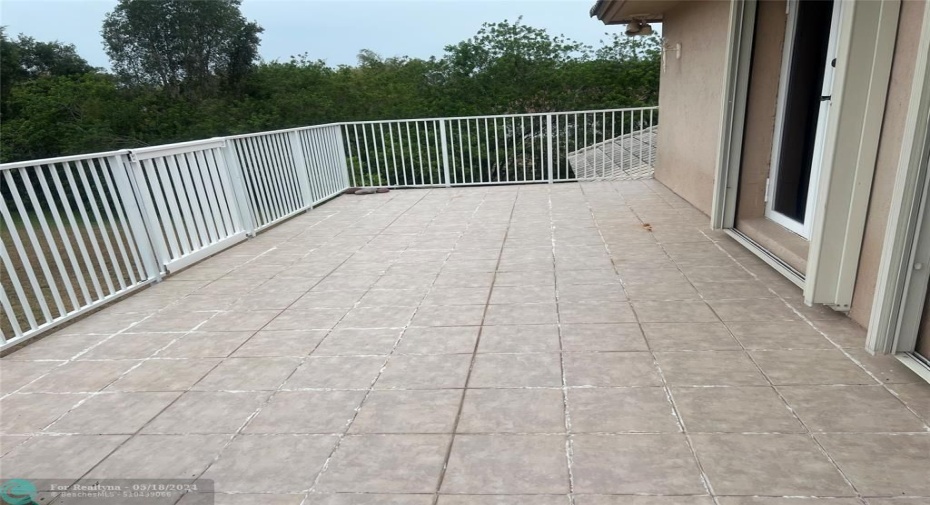 Awesome Balcony adjacent to Master Suite