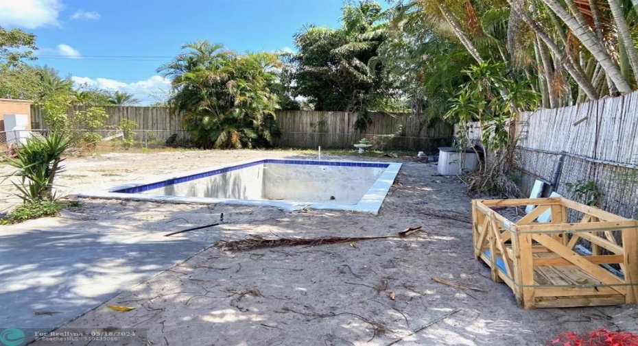 POOL scheduled to be completed end of May