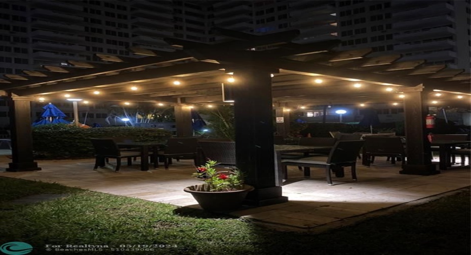 Lighted Pergola
