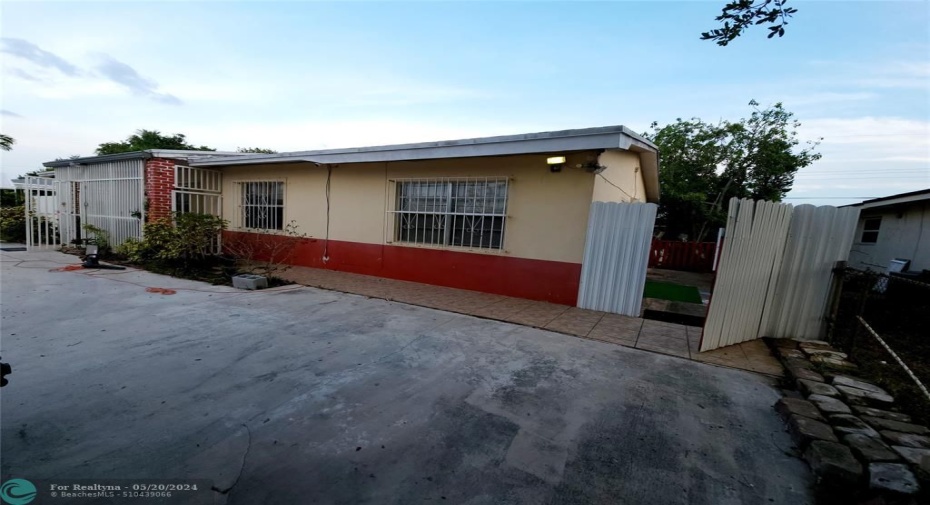 Entrance and Parking Area