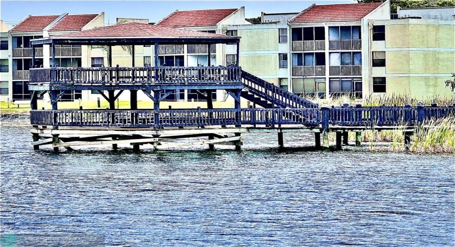 View of Lake and Gazebo.