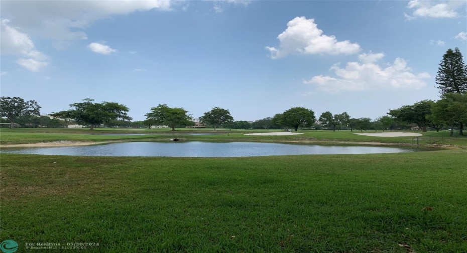View of Golf Course and Lake