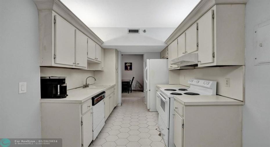 Galley style kitchen