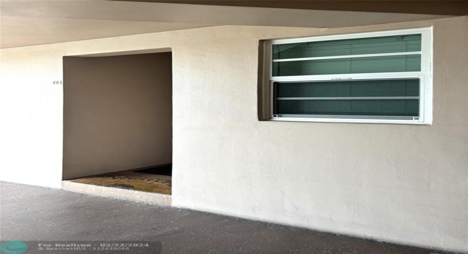 Entrance & Ktchen window exterior