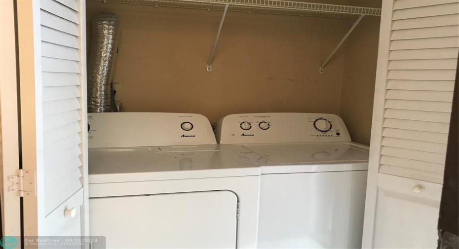 FULL SIZE WASHER AND DRYER.