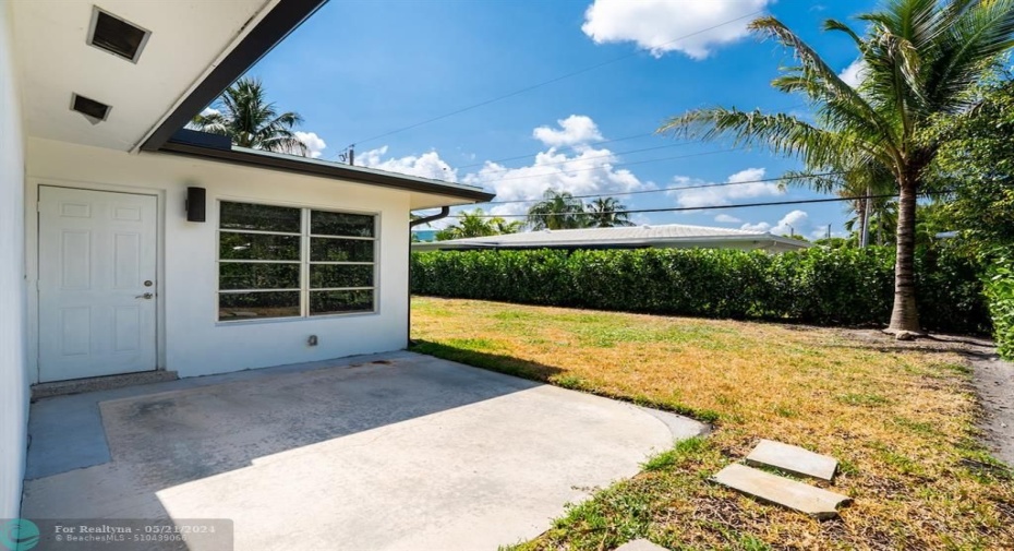 Rear Patio
