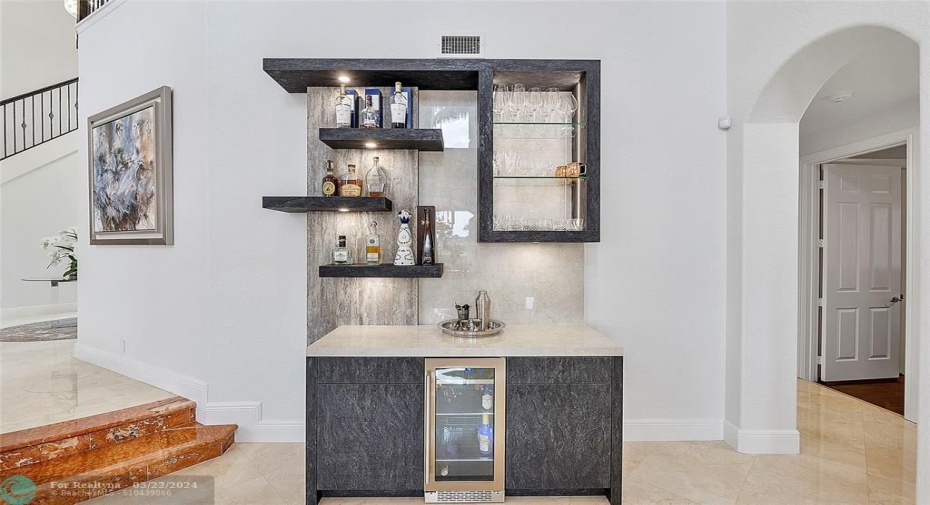 The famous martin bar, invite your friends over for a cocktail