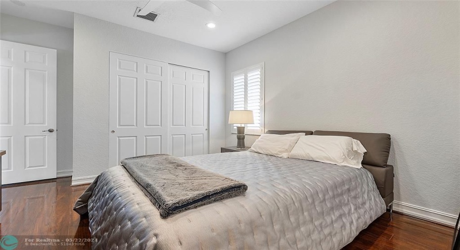 One of the 3 bedrooms upstairs with huge closet