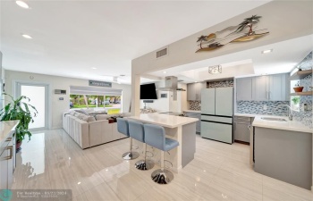 Gorgeous Open Concept Kitchen - Living Room