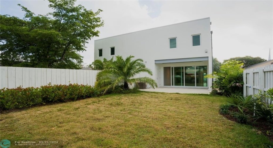 Fenced-in yard