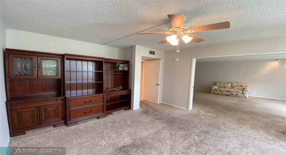 3rd Bedroom/Den with Wood Library