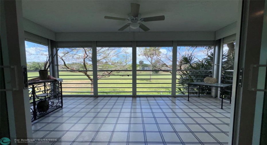 Ample Balcony with Golf Course Views