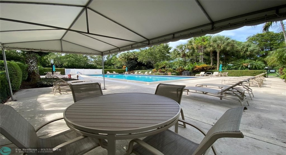 Covered Pool Sitting Area