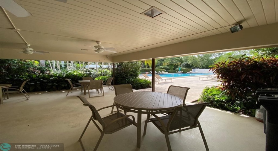Covered Sitting Area at 2nd Pool