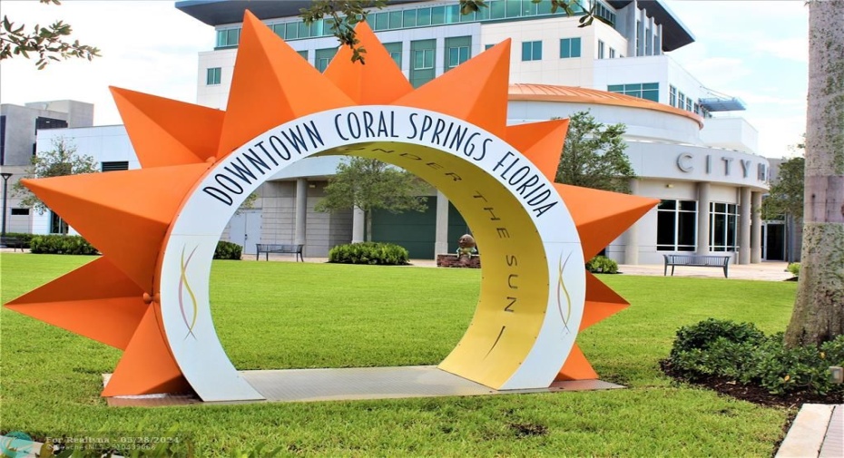 Coral Springs City Hall in the downtown area hosts fun City and Musical Events year round.