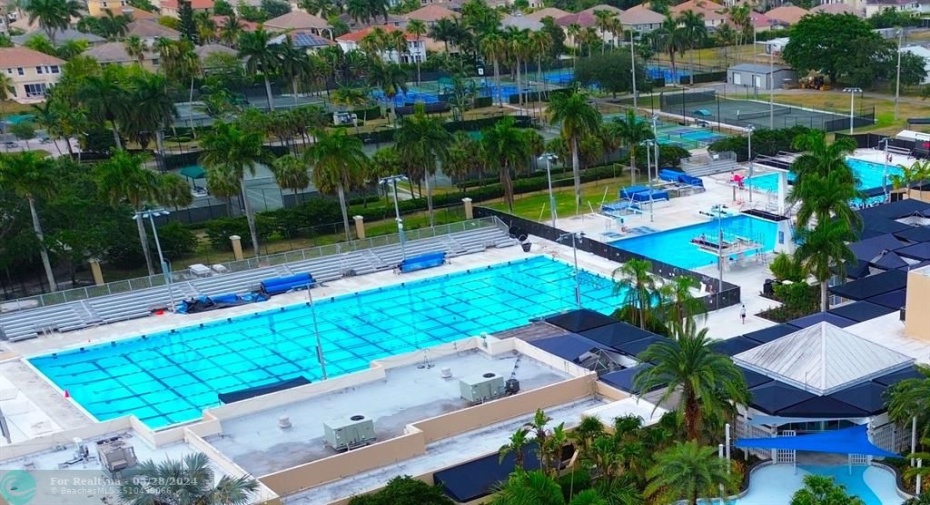 Aquatics & Fitness Training Center- Professional Olympic Sports Pool & Diving Center, Tennis and Pickleball available year round for all ages.