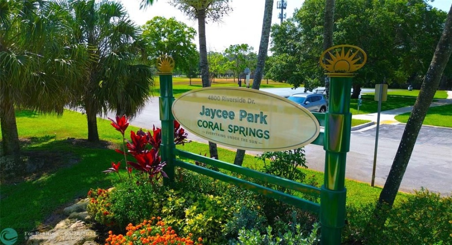 Walk or ride your bike to Jaycee Park just 1 street over from your new home!