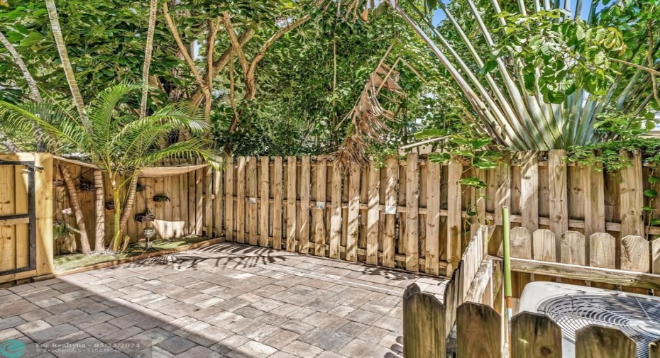 Large, Private Paver Patio