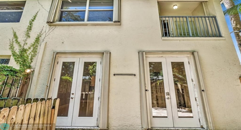 Back of Townhome