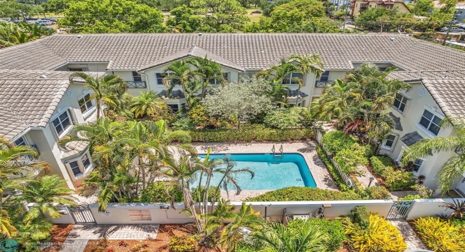 Aerial View of Front of Complex