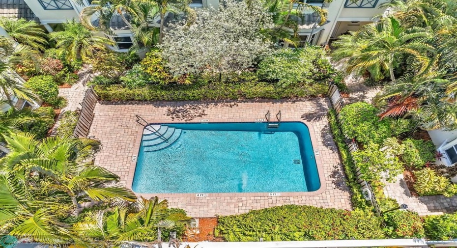 Aerial View of Community Pool