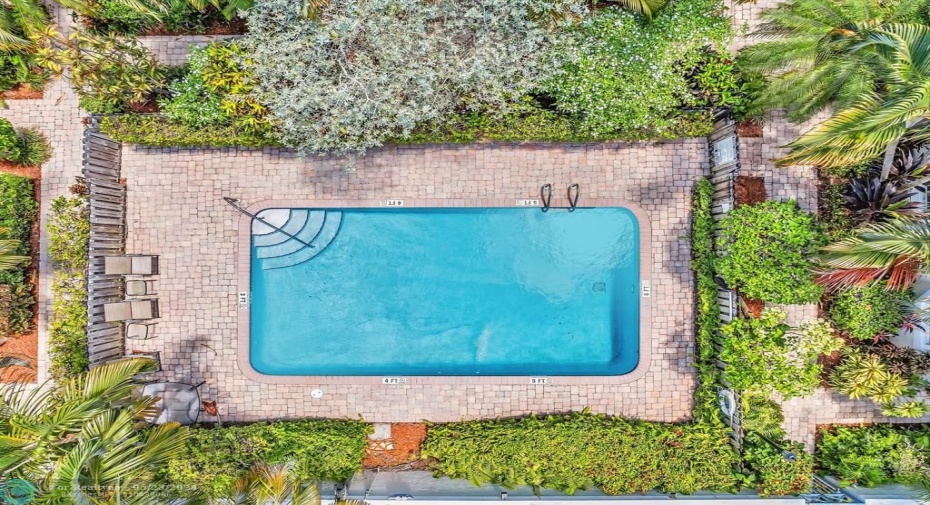 Aerial View of Community Pool