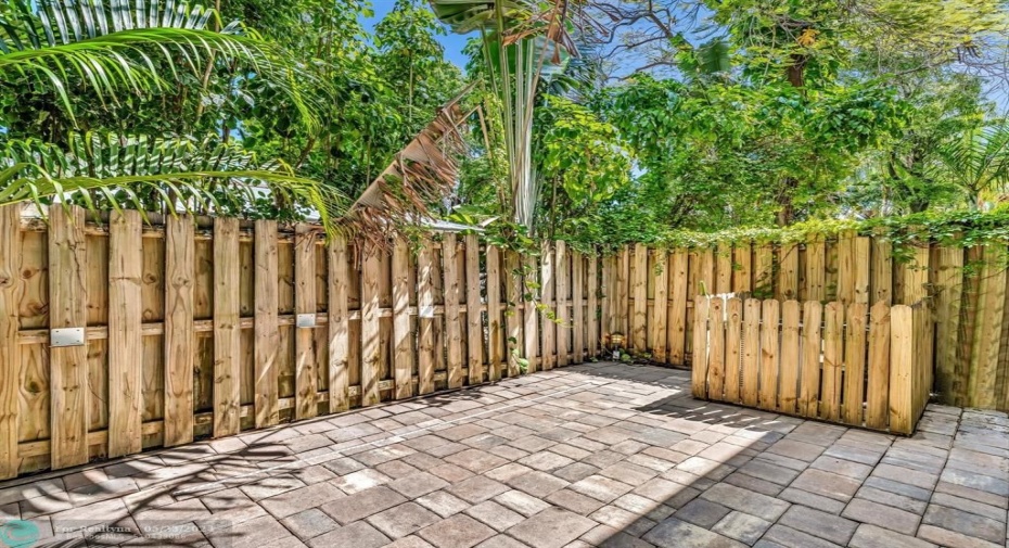 Large, Private Paver Patio