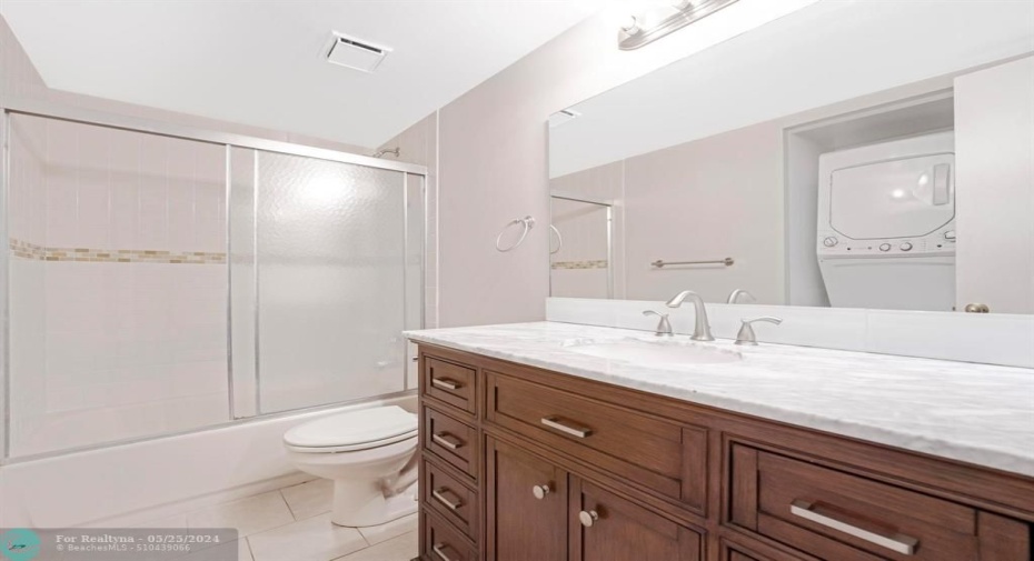 Renovated bathroom vanity