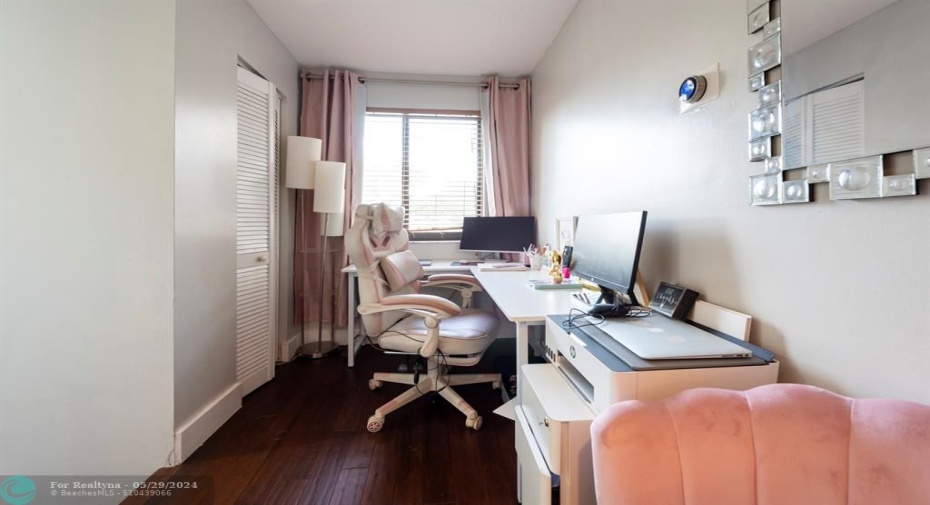 foyer area used for office