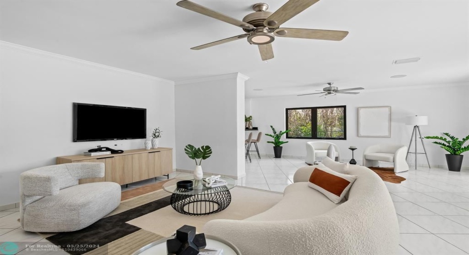 Split floor plan.