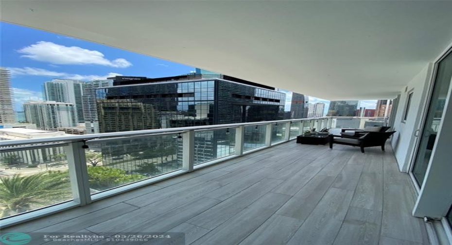 Corner view balcony