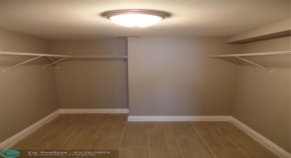 Primary Walk in Closet