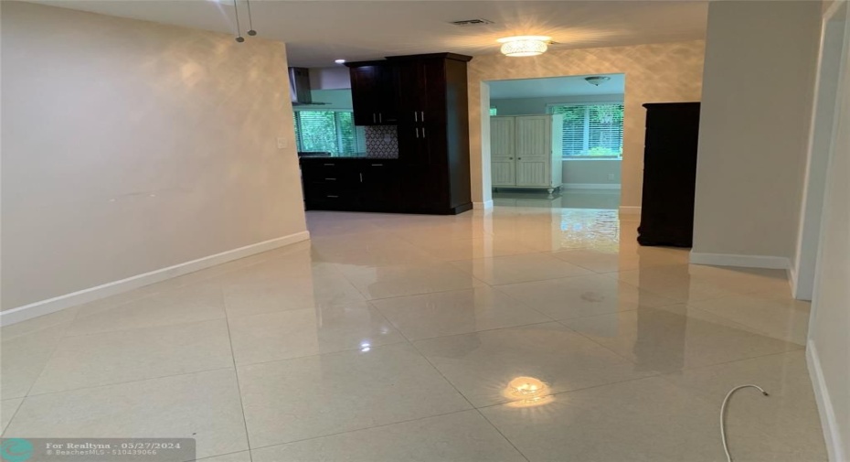 Porcelain tile floors