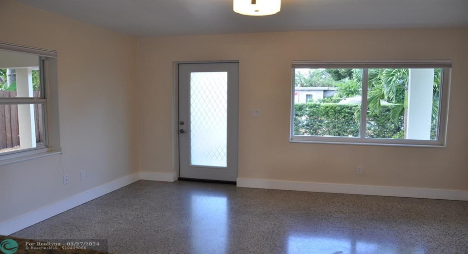 Beautifully refinished terrazzo floors