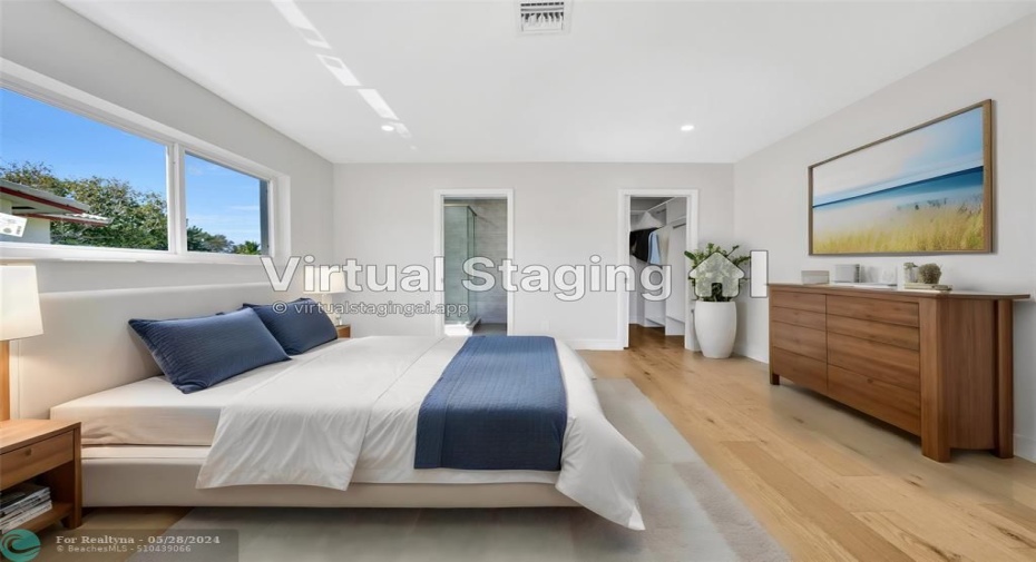 Virtually staged.