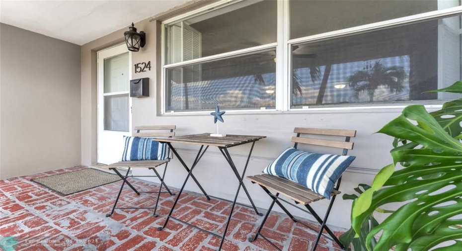 Porch and front door