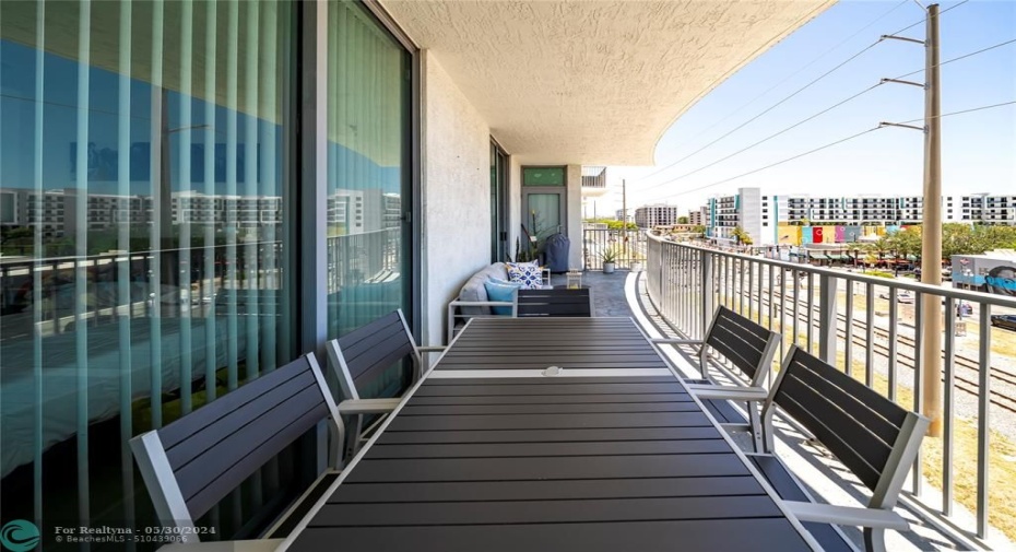 Large balcony