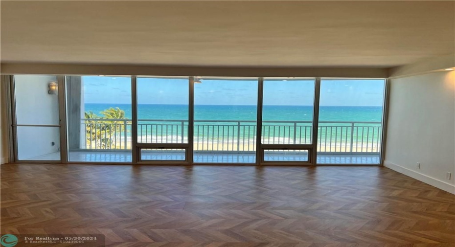 Very large living area with endless views!