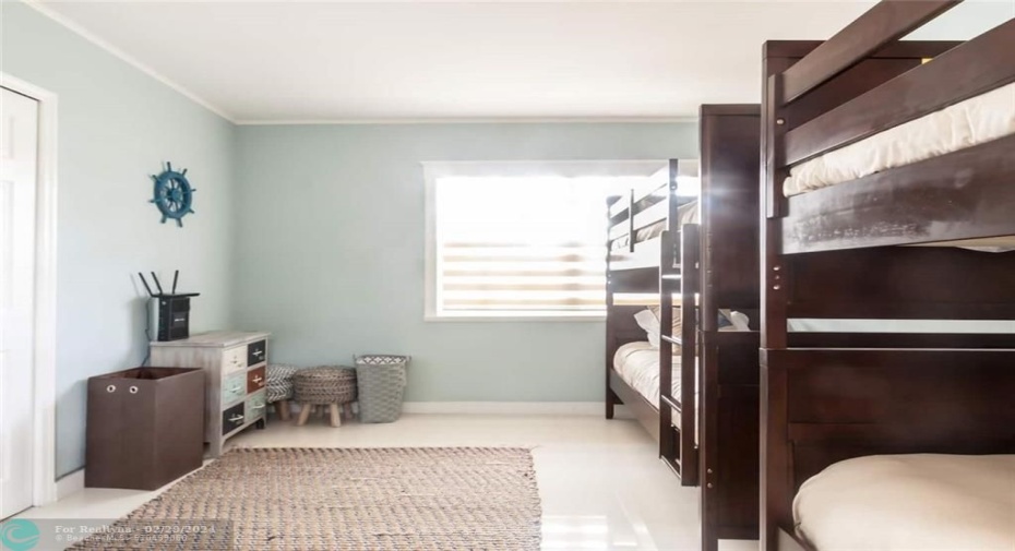 Bedroom #3 with 4 Twin Size Bunk Beds