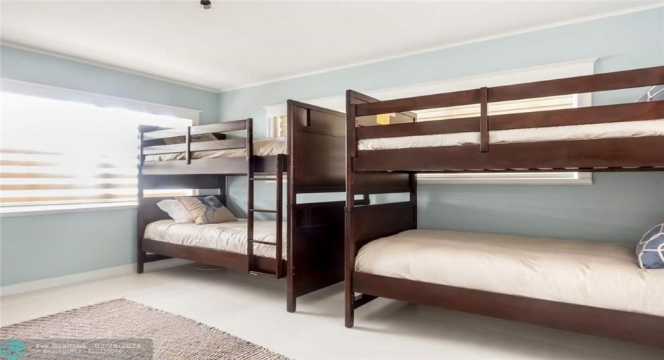 Bedroom #3 with set of 2 twin/single bunk beds and room for Air Mattress