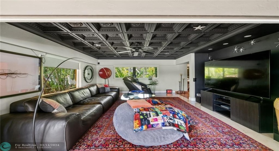 Media room for entertaining or lounging
